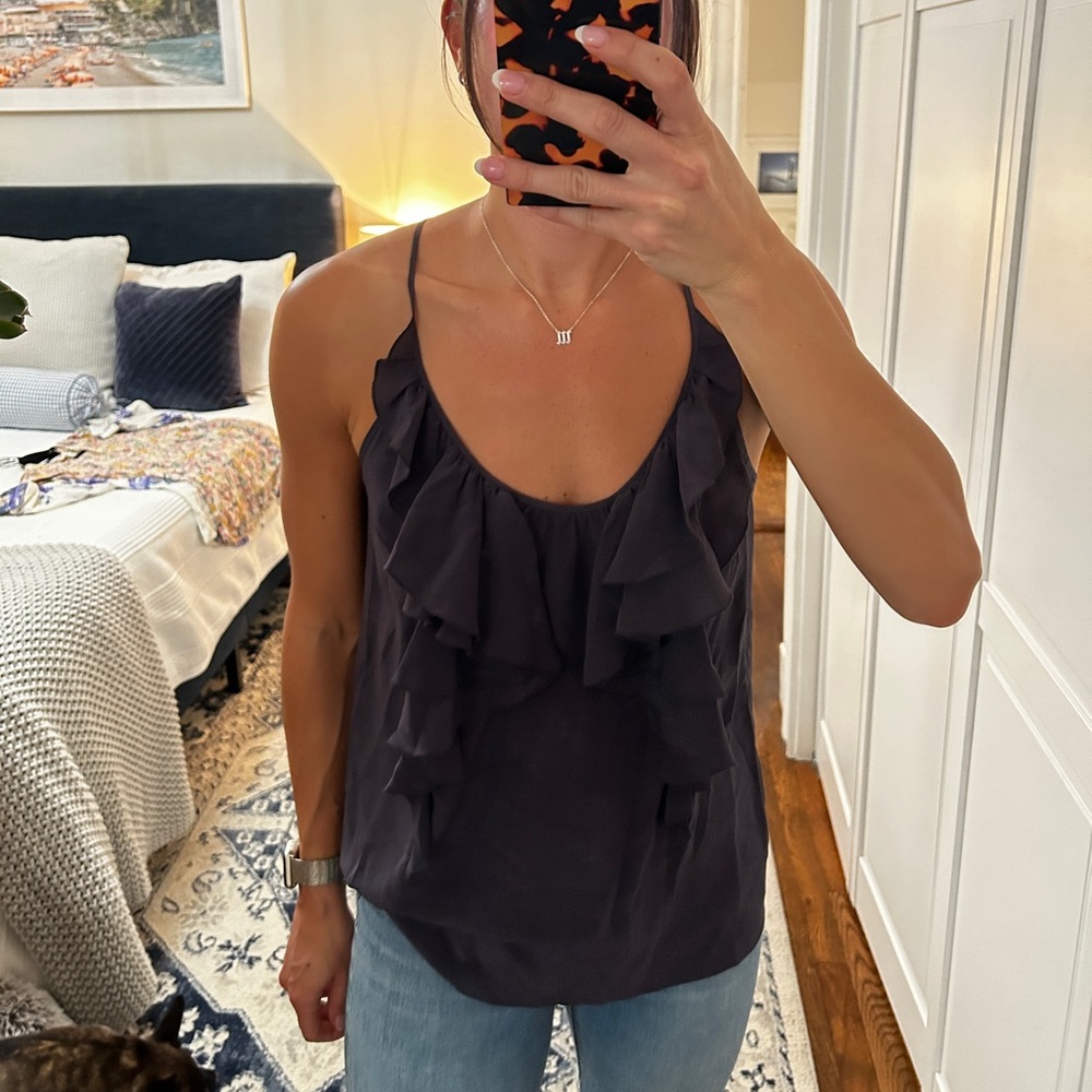 Rebecca Taylor Purple Silk Tank